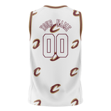 Custom Team Design White & Maroon Colors Design Sports Basketball Jersey BS00CC010208