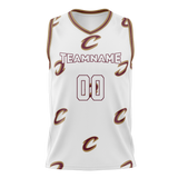 Custom Team Design White & Maroon Colors Design Sports Basketball Jersey BS00CC010208