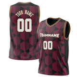 Custom Team Design Maroon & Black Colors Design Sports Basketball Jersey BS00CC050801