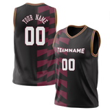 Custom Team Design Maroon & Black Colors Design Sports Basketball Jersey BS00CC060801