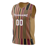 Custom Team Design Cream & Black Colors Design Sports Basketball Jersey BS00CC070501