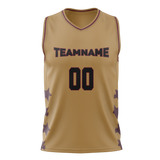 Custom Team Design Cream & Light Purple Colors Design Sports Basketball Jersey BS00CC080524