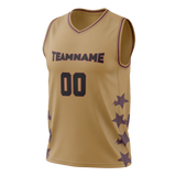 Custom Team Design Cream & Light Purple Colors Design Sports Basketball Jersey BS00CC080524