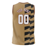 Custom Team Design Cream & Black Colors Design Sports Basketball Jersey BS00CC090501