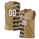 Custom Team Design Cream & Black Colors Design Sports Basketball Jersey BS00CC090501