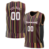 Custom Team Design Black & Maroon Colors Design Sports Basketball Jersey