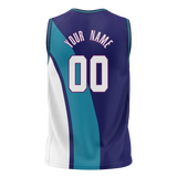 Custom Team Design Purple & Royal Blue Colors Design Sports Basketball Jersey BS00CH012319