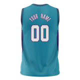 Custom Team Design Royal Blue & Purple Colors Design Sports Basketball Jersey BS00CH021923