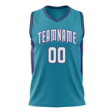 Custom Team Design Royal Blue & Purple Colors Design Sports Basketball Jersey BS00CH021923