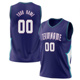 Custom Team Design Purple & White Colors Design Sports Basketball Jersey BS00CH032302