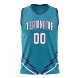 Custom Team Design Royal Blue & Purple Colors Design Sports Basketball Jersey BS00CH051923