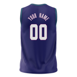 Custom Team Design Purple & Royal Blue Colors Design Sports Basketball Jersey BS00CH062319