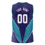 Custom Team Design Purple & Royal Blue Colors Design Sports Basketball Jersey BS00CH082319