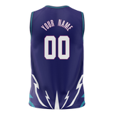 Custom Team Design Purple & White Colors Design Sports Basketball Jersey BS00CH092302