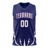 Custom Team Design Purple & White Colors Design Sports Basketball Jersey BS00CH092302