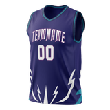 Custom Team Design Purple & White Colors Design Sports Basketball Jersey BS00CH092302