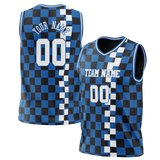 Custom Team Design Blue & Black Colors Design Sports Basketball Jersey BS00DM012001