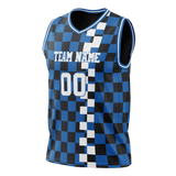 Custom Team Design Blue & Black Colors Design Sports Basketball Jersey BS00DM012001