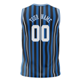 Custom Team Design Black & Blue Colors Design Sports Basketball Jersey BS00DM020120