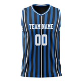 Custom Team Design Black & Blue Colors Design Sports Basketball Jersey BS00DM020120