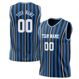 Custom Team Design Black & Blue Colors Design Sports Basketball Jersey BS00DM020120