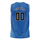 Custom Team Design Blue & White Colors Design Sports Basketball Jersey BS00DM042002