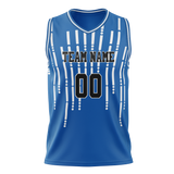 Custom Team Design Blue & White Colors Design Sports Basketball Jersey BS00DM042002