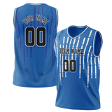 Custom Team Design Blue & White Colors Design Sports Basketball Jersey