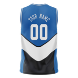 Custom Team Design Blue & White Colors Design Sports Basketball Jersey BS00DM052002