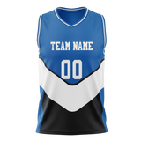 Custom Team Design Blue & White Colors Design Sports Basketball Jersey BS00DM052002