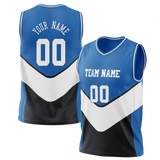 Custom Team Design Blue & White Colors Design Sports Basketball Jersey