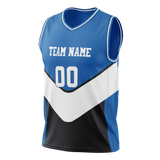 Custom Team Design Blue & White Colors Design Sports Basketball Jersey BS00DM052002