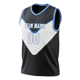 Custom Team Design Black & White Colors Design Sports Basketball Jersey BS00DM060102