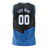 Custom Team Design Black & Blue Colors Design Sports Basketball Jersey BS00DM070120