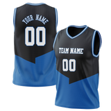 Custom Team Design Black & Blue Colors Design Sports Basketball Jersey