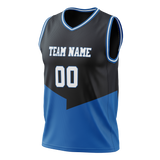 Custom Team Design Black & Blue Colors Design Sports Basketball Jersey BS00DM070120