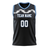 Custom Team Design Black & White Colors Design Sports Basketball Jersey BS00DM100102