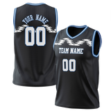 Custom Team Design Black & White Colors Design Sports Basketball Jersey