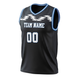 Custom Team Design Black & White Colors Design Sports Basketball Jersey BS00DM100102