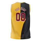 Custom Team Design Yellow & Black Colors Design Sports Basketball Jersey BS00DN051201