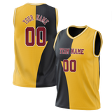 Custom Team Design Yellow & Black Colors Design Sports Basketball Jersey