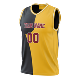 Custom Team Design Yellow & Black Colors Design Sports Basketball Jersey BS00DN051201