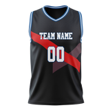 Custom Team Design Black & Red Colors Design Sports Basketball Jersey BS00DN060109