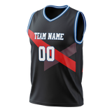 Custom Team Design Black & Red Colors Design Sports Basketball Jersey BS00DN060109