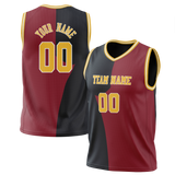 Custom Team Design Maroon & Black Colors Design Sports Basketball Jersey BS00DN080801