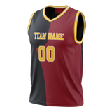 Custom Team Design Maroon & Black Colors Design Sports Basketball Jersey BS00DN080801