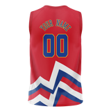 Custom Team Design Red & Blue Colors Design Sports Basketball Jersey BS00DP010920