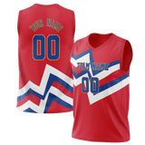 Custom Team Design Red & Blue Colors Design Sports Basketball Jersey