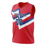 Custom Team Design Red & Blue Colors Design Sports Basketball Jersey BS00DP010920