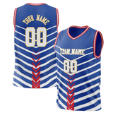 Custom Team Design Blue & Red Colors Design Sports Basketball Jersey BS00DP022009